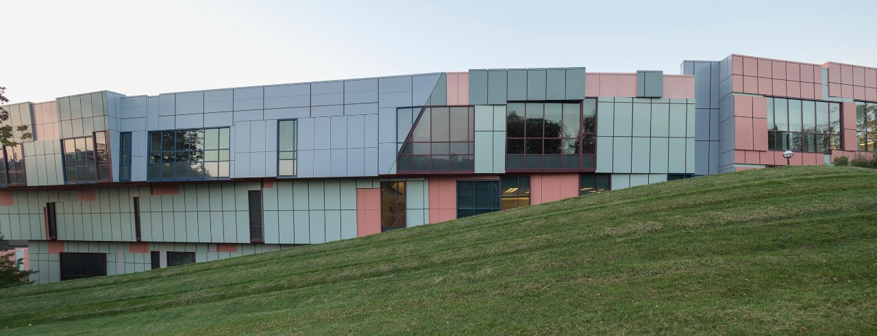Pastel-colored DAAP building exterior