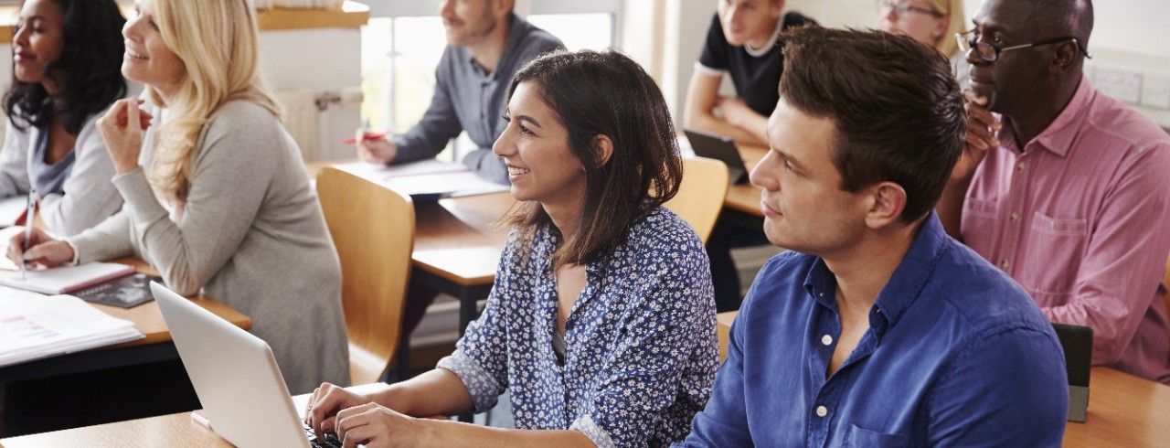 Adult learners in the classroom 