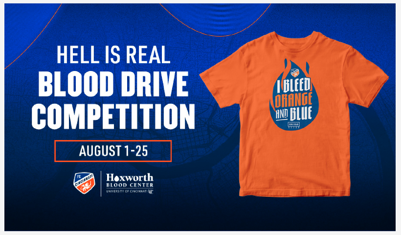 Hoxworth and FCC Hell is Real Blood Drive Competition