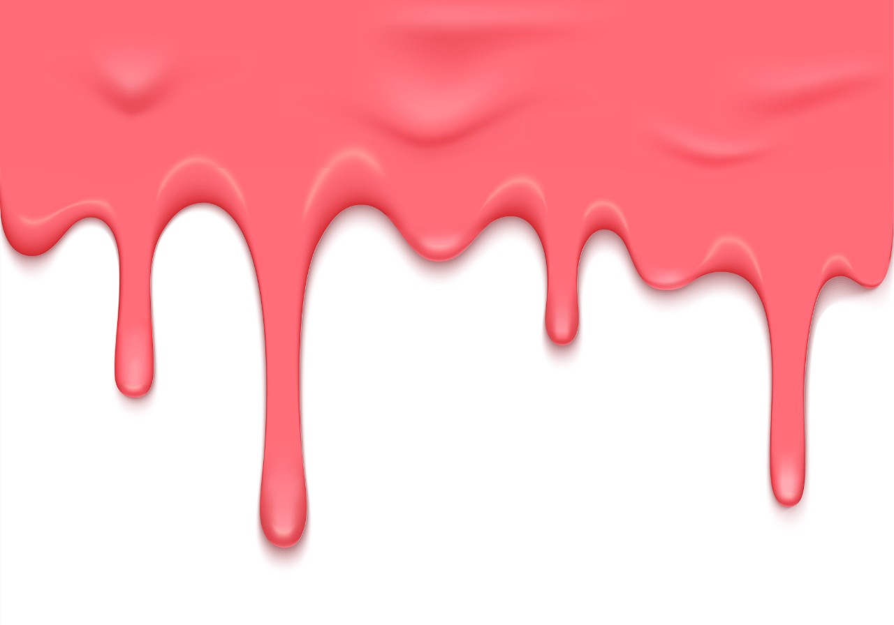 plink slime dripping down a wall