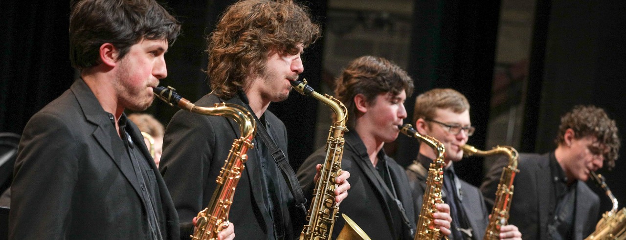 CCM Jazz students performing on stage