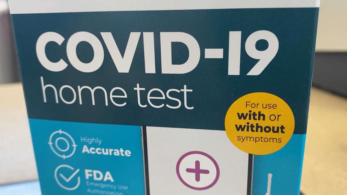 a photo of a home COVID test