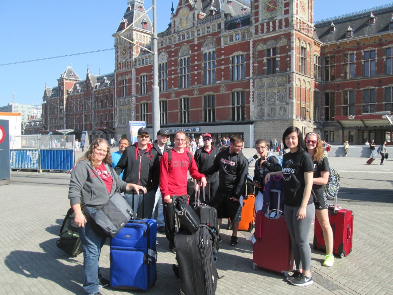 Sport Administration Students on a study abroad trip to Europe in 2014. Photo/ provided.