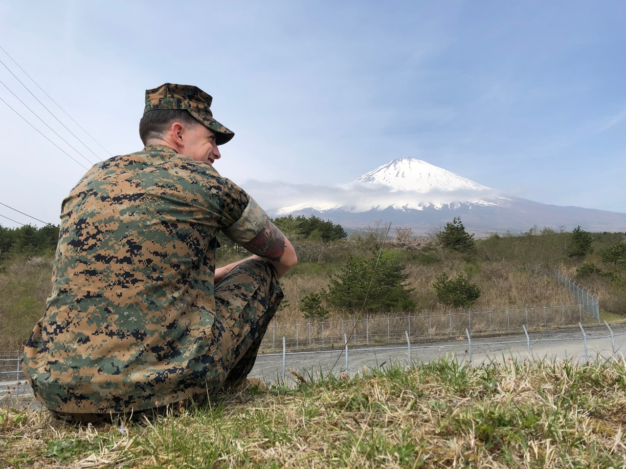 Joey Garro in active service for the Marine Corps.