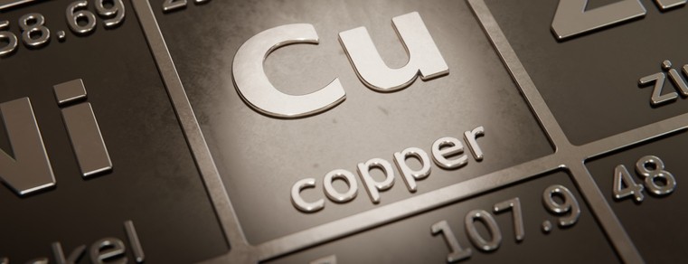 A close-up of the periodic table of elements highlighting "CU copper"