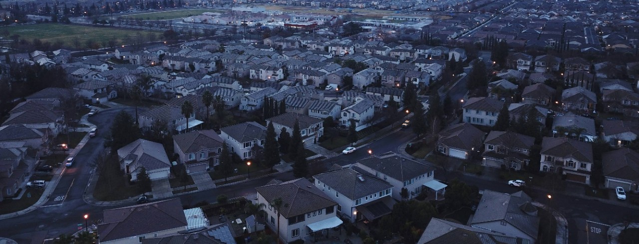 Ariel photo of a residential community.