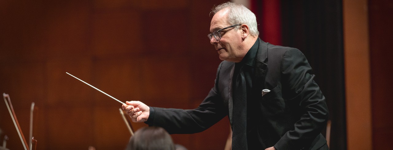 CCM Philharmonia performs on stage. 