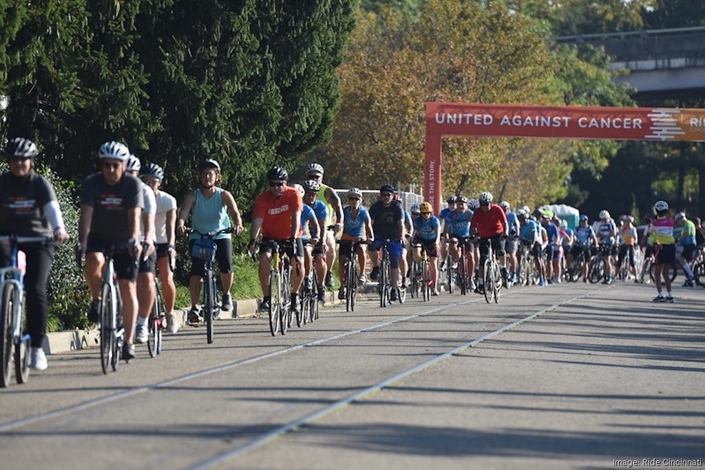Bicycle riders participate in the annual Ride Cincinnati event.