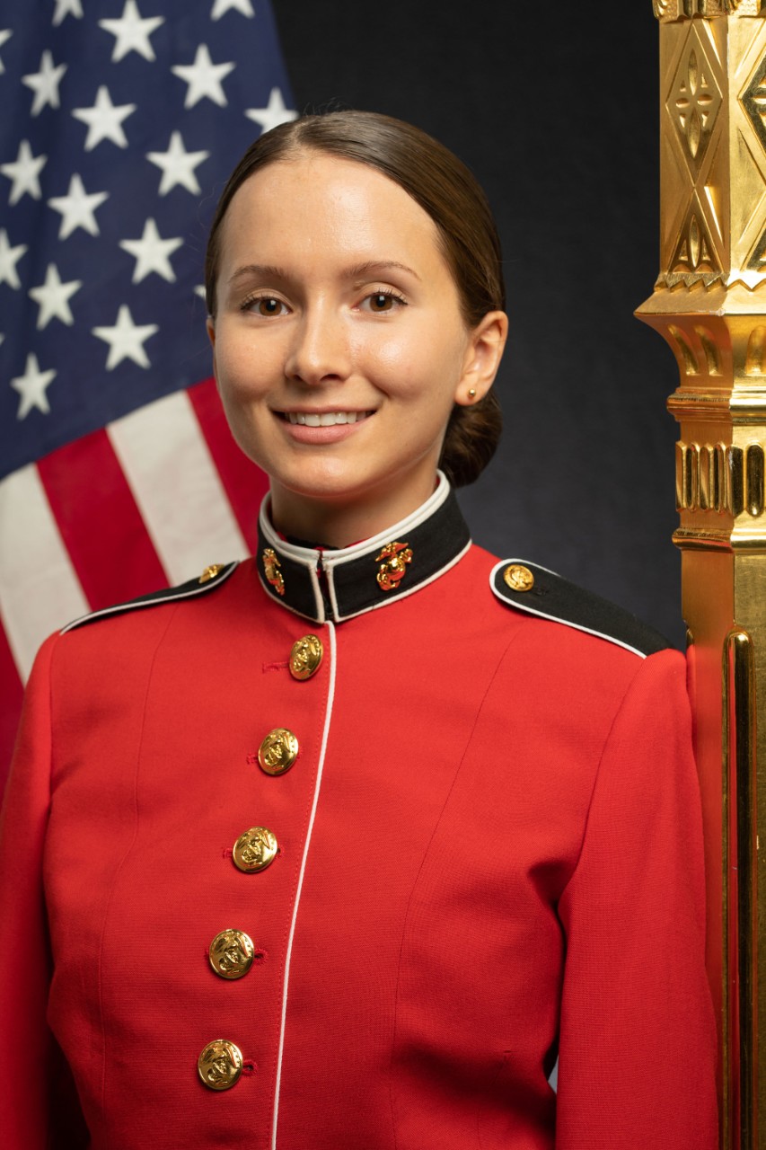 A harpist in the US Marine Band Spotlight on CCM alumna Taylor Fleshman University of Cincinnati