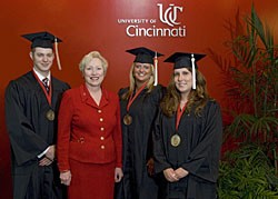 Medal recipients with President Nancy L. Zimpher