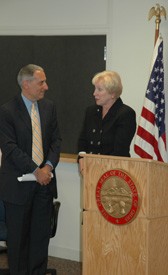 OBR Chancellor Eric Fingerhut and UC President Nancy L. Zimpher