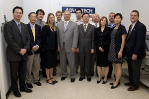 UC and Advantech representatives celebrate the grand opening of the Advantech e-Manufacturing Lab.