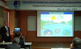 Dionysiou recently keynoted the third International Symposium on Environmental Nanotechnology in South Korea.