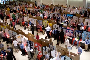 Hundreds of students bring their projects to UC for the annual Science & Engineering Expo.