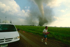 Samaras says, 'My passion for storm chasing has always been driven by the beautiful and powerful storms displayed in the heartland each spring.'