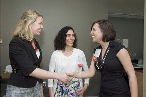 Left to right: Kimberly Bauer, Ayla Rapoport and Sonya Mueller.