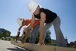 UC student volunteers for Habitat for Humanity