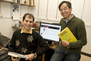 Assistant professors George Stan and Hairong Guan.