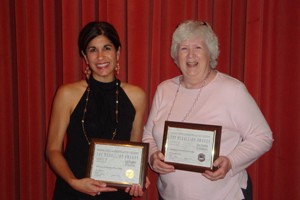 UC ClermontÂ s Mae Hanna and Terry Moore at the Medallion Awards Dinner and Ceremony receiving their marketing and publications awards. National Council for Marketing and Public Relations District 3 Conference was held earlier this month in Indianapolis.