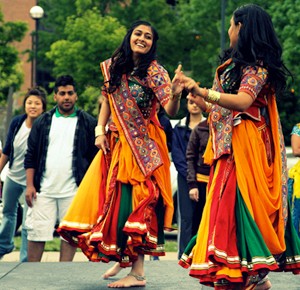 At UC, students celebrate Holi Festival.
