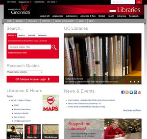 Libraries homepage