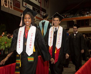 Graduates at UC's August 2014 commencement