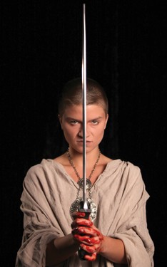 CCM student Laura McCarthy as Macbeth.