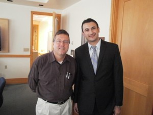 Professor Frank Gerner and Mohammed T. Ababneh, PhD