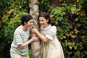 Adria Caffaro as Hansel and Talya Lieberman as Gretel in CCM's Mainstage production of Hansel and Gretel, Nov. 20-23