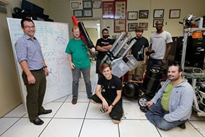 UC Robotics Club T-shirt cannon