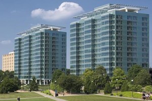 Rendering of Scioto Hall at right.