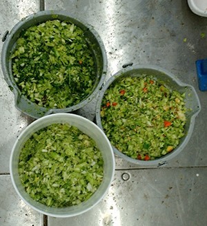 Food waste from UC's Center Court.