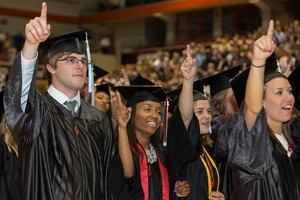 UC students sing their alma mater