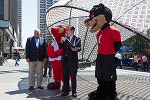 Tom Humes, John Cranley and UC Bearcat