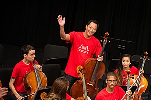 image of President Ono at rehearsal