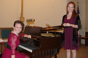 CCM artists-in-residence Alyssa Griffith and Annie Barr.