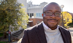 Image of Guy-Lucien Whembolua, a University of Cincinnati assistant professor of Africana studies