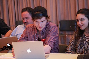 Participants in CCMÂ s 2016 Playwrights Conference work on their plays during a group session.
