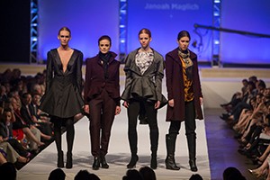 Models pose on the runway at the 2016 DAAP Fashion Show
