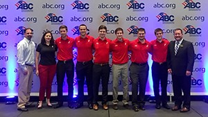 UC CEAS Construction Student Association's competition team places at the ABC Construction Management Competition.