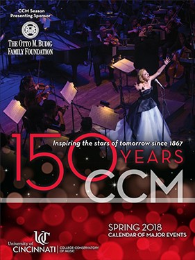 CCM's Spring 2018 Calendar of Major Events is available at the CCM Box Office and online.