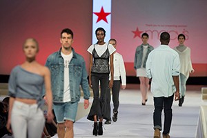 Models on the runway of the 2017 DAAP Fashion Show