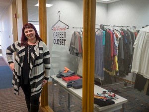 Monika Royal-Fischer at UC Clermont's Career Closet