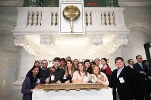 UC Clermont students visit the New York Stock Exchange