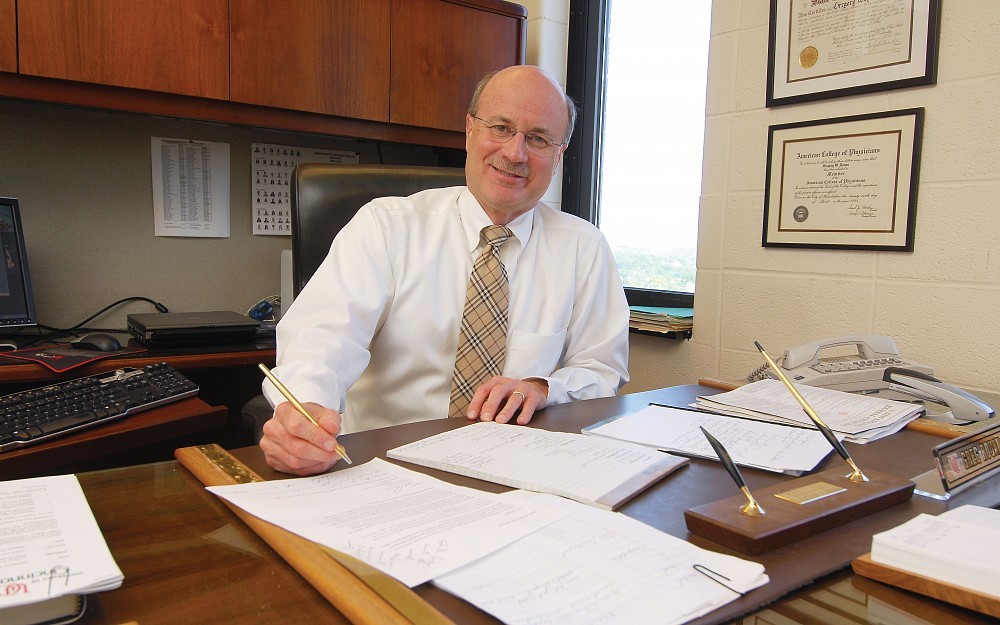 Gregory Rouan, MD, chair of the Department of internal medicine, shown in his office.