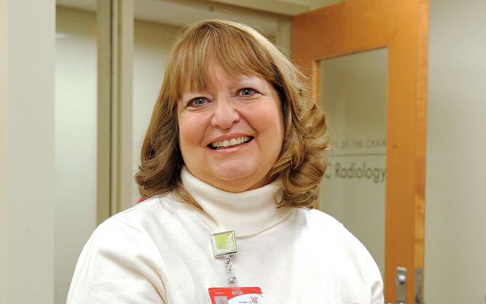 Pam Sherman, assistant to the chair of the department of radiology
