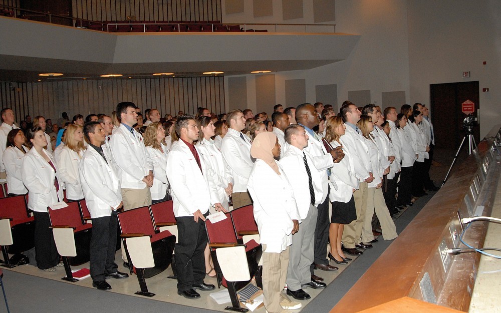 The Winkle College of Pharmacy's annual white coat ceremony.