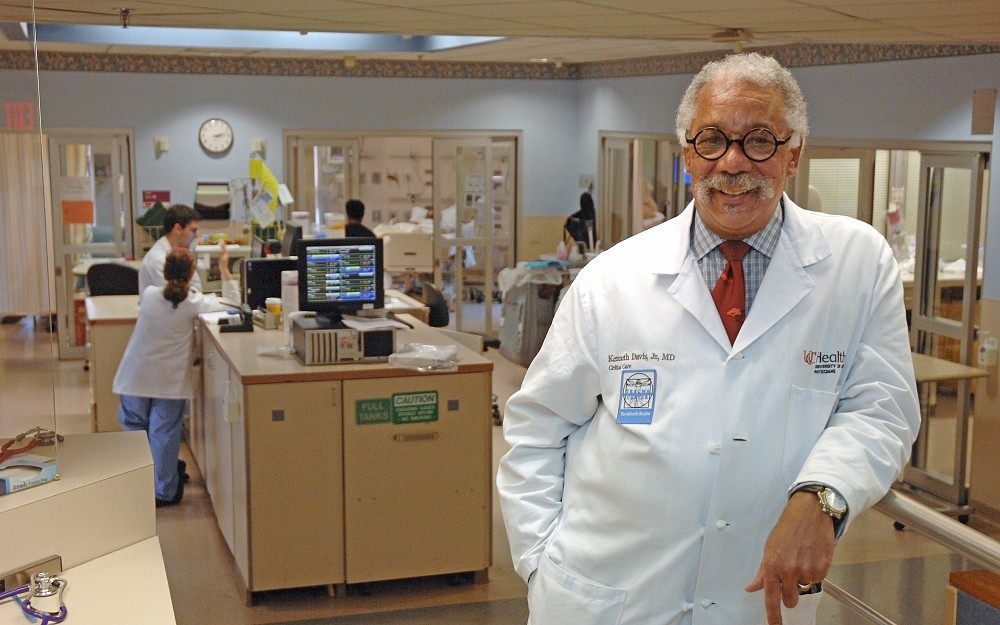 Kenneth Davis, MD, in the UC Health University Hospital Surgical Intensive Care Unit