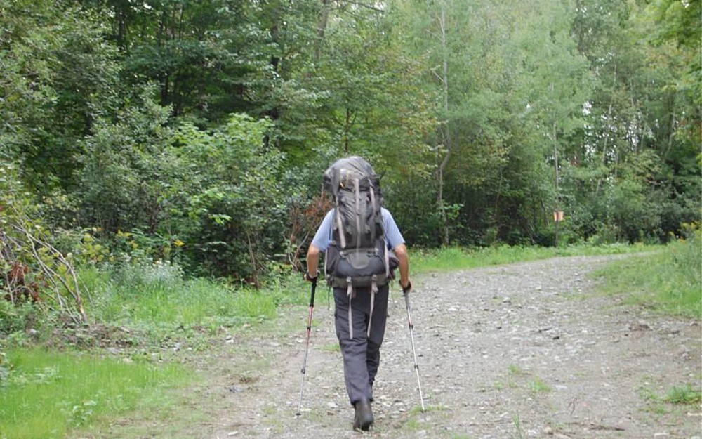 Kenneth Bordwell finished hiking the Appalachian Trail in September 2012 after surgery to repair an abdominal aortic aneurysm.