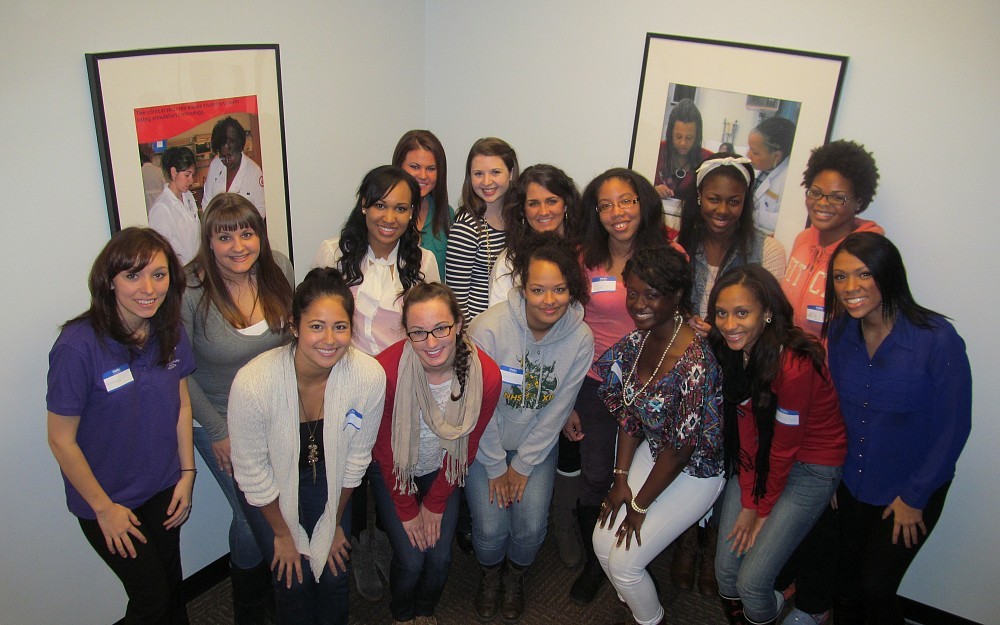 College of Nursing students come together to support minorities in nursing.